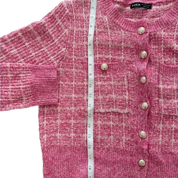SHEIN Rose Button-Front Cardigan - Picture 2 of 6